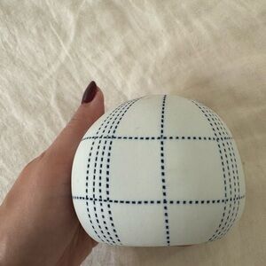 Modern White and Black Ceramic Vase